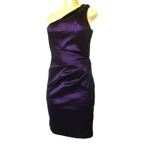 Badgley Mischka Collection Cocktail Dress Purple M